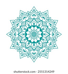 mandala vector design. Mandala black, white and green design. coloring book artistic image of mandala and art for tattoo design, 