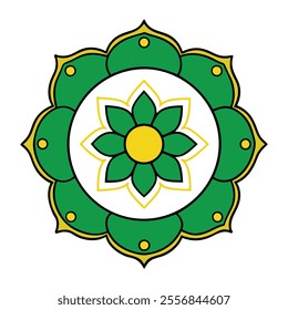 Mandala vector design with a circular pattern, Colourful Mandala pattern.pattern floral and ornamental mandala style design.
