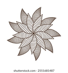 mandala vector design for coloring book, relaxing and easy mandala art for tattoo design, Vector hand drawn doodle mandala art. Ethnic mandala with tribal ornament.