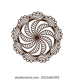 mandala vector design for coloring book, relaxing and easy mandala art for tattoo design, Vector hand drawn doodle mandala art. Ethnic mandala with tribal ornament.