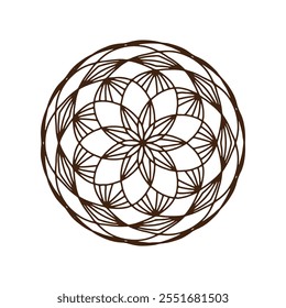 mandala vector design for coloring book, relaxing and easy mandala art for tattoo design, Vector hand drawn doodle mandala art. Ethnic mandala with tribal ornament.