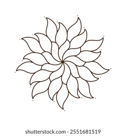 mandala vector design for coloring book, relaxing and easy mandala art for tattoo design, Vector hand drawn doodle mandala art. Ethnic mandala with tribal ornament.