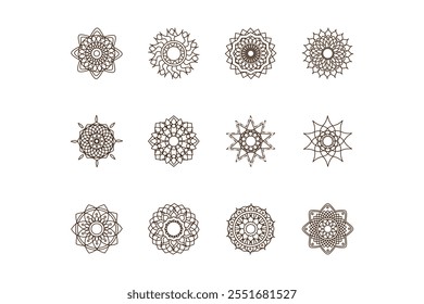 mandala vector design for coloring book, relaxing and easy mandala art for tattoo design, Vector hand drawn doodle mandala art. Ethnic mandala with tribal ornament.