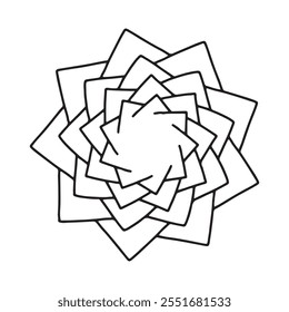 mandala vector design for coloring book, relaxing and easy mandala art for tattoo design, Vector hand drawn doodle mandala art. Ethnic mandala with tribal ornament.