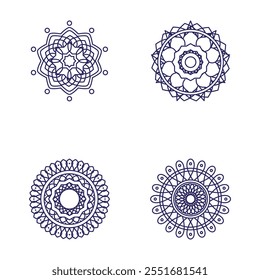 mandala vector design for coloring book, relaxing and easy mandala art for tattoo design, Vector hand drawn doodle mandala art. Ethnic mandala with tribal ornament.