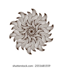 mandala vector design for coloring book, relaxing and easy mandala art for tattoo design, Vector hand drawn doodle mandala art. Ethnic mandala with tribal ornament.