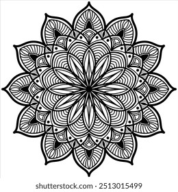 mandala Vektor Design zum Färben Seite