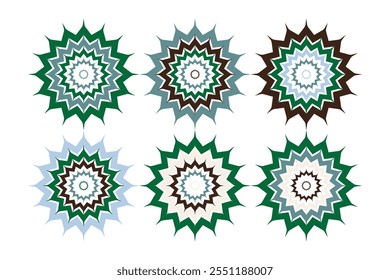 Mandala Vector Design Elements. Round ornament decoration. Colorful flower patterns. Stylized floral motif for meditation yoga logo. Tattoo print, coloring illustrations.
