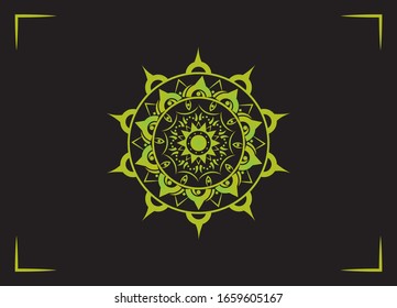 Diseño de vectores de Mandala. Floral. Flor. Oriental. Página Libro. Esquema.