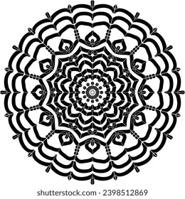 Mandala vector design for jewelry pattern, and background.