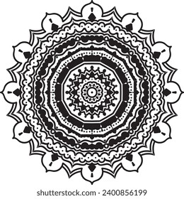 Mandala vector design for jewelry pattern, and background.