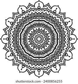 Mandala vector design for jewelry pattern, and background.
