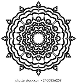 Mandala vector design for jewelry pattern, and background.
