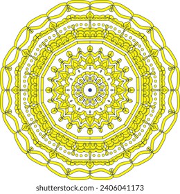 Mandala vector design for jewelry pattern, and background.