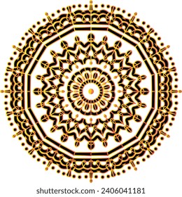 Mandala vector design for jewelry pattern, and background.