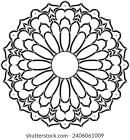 Mandala vector design for jewelry pattern, and background.