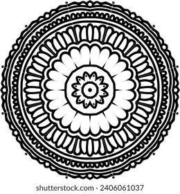 Mandala vector design for jewelry pattern, and background.