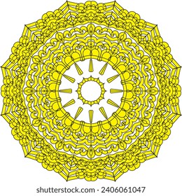 Mandala Vektordesign für Schmuckmuster und Hintergrund.
