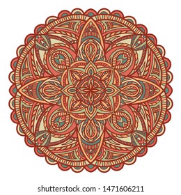 Mandala vector design for printing. Tribal ornament.