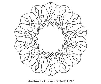 Mandala vector design, tattoo, vintage, mehndi, ornament, decoration