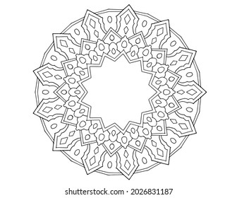 Mandala vector design, tattoo, vintage, mehndi, ornament, decoration