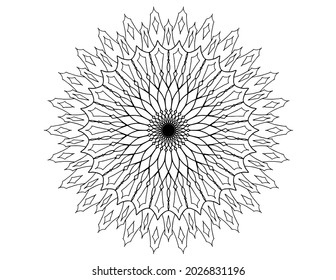 Mandala vector design, tattoo, vintage, mehndi, ornament, decoration