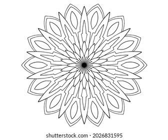 Mandala vector design, tattoo, vintage, mehndi, ornament, decoration