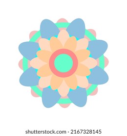 mandala vector design, with a variety of bright and attractive colors
