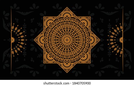 mandala Vektordesign für Web- oder Druckelemente
