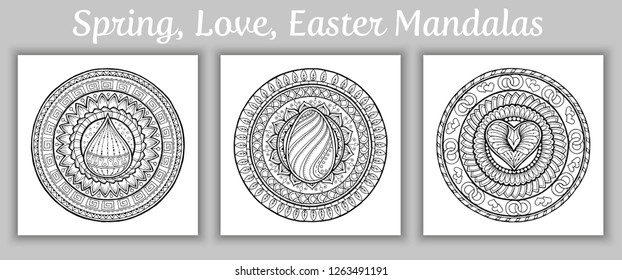 Mandala Vector doodle tattoo. Perfect element for any kind of design, birthday and other holiday, kaleidoscope, medallion, coloring book. Yoga, india, arabic, Islam motifs. Black and white
