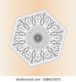 Mandala vector element round ornament decoration.