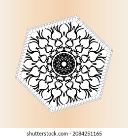 Mandala vector element round ornament decoration.