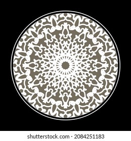 Mandala Vektorelement rund um die Dekoration.