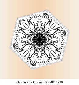 Mandala vector element round ornament decoration.