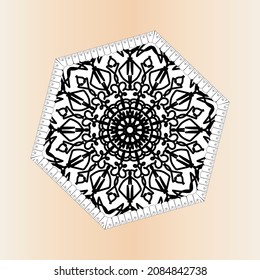 Mandala vector element round ornament decoration.