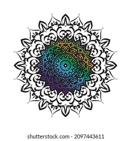 Decoración de ornamentos redondos de elementos vectoriales de Mandala