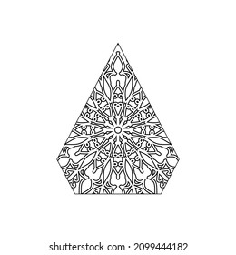 Mandala vector element round ornament decoration.