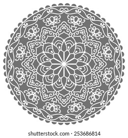 Mandala. Vector Ethnic Oriental Circle Ornament. 