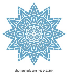 Mandala. Vector Ethnic Oriental Circle Ornament. 
