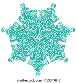 Mandala. Vector Ethnic Oriental Circle Ornament. 