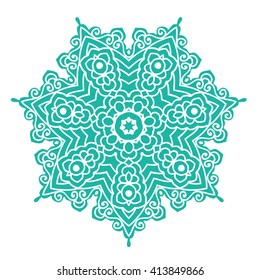 Mandala. Vector Ethnic Oriental Circle Ornament. 