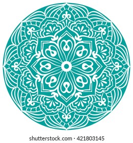 Mandala. Vector Ethnic Oriental Circle Ornament. 