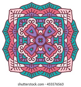 Mandala. Vector Ethnic Oriental Circle Ornament. 