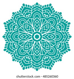 Mandala. Vector Ethnic Oriental Circle Ornament. 