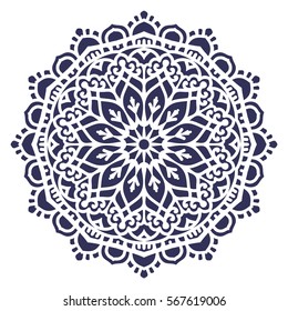 Mandala. Vector Ethnic Oriental Circle Ornament. 