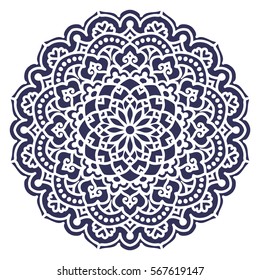 Mandala. Vector Ethnic Oriental Circle Ornament. 