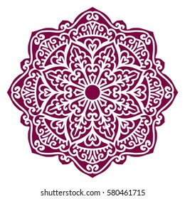 Mandala. Vector Ethnic Oriental Circle Ornament. 