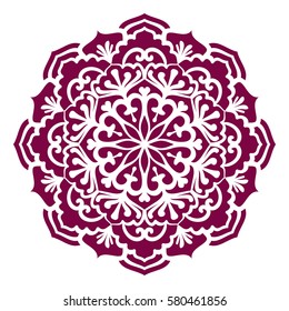 Mandala. Vector Ethnic Oriental Circle Ornament. 