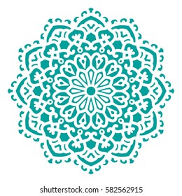 Mandala. Vector Ethnic Oriental Circle Ornament. 