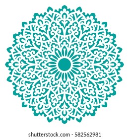 Mandala. Vector Ethnic Oriental Circle Ornament. 